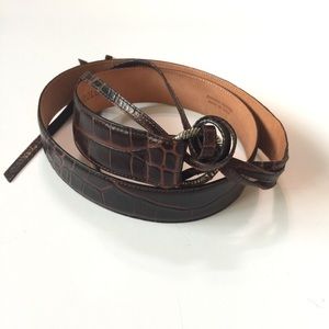 Harolds whip Italian Leather Belt size 36 XL